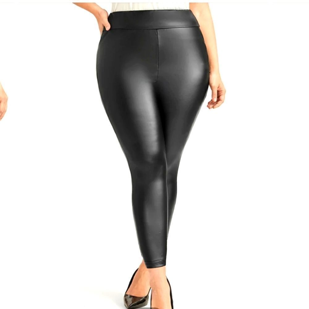 NWT BloomChic black pleather leggings pants